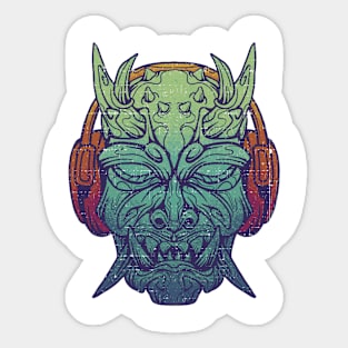 musical devil - vintage style Sticker